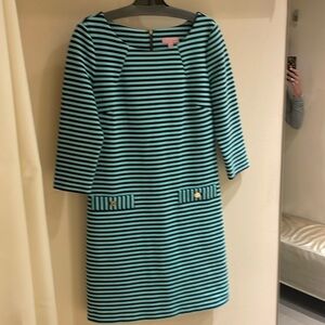 Lilly Pulitzer classic striped poly, cotton, spandex blend in a Medium.